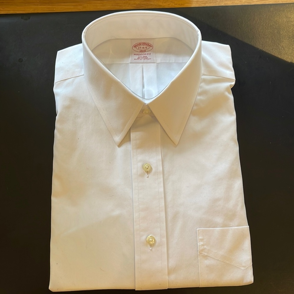 Brooks brothers classic white dress shirt.